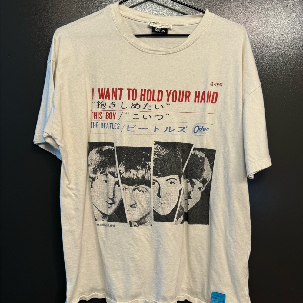Pull&Bear White Short Sleeve Tee Casual Graphic